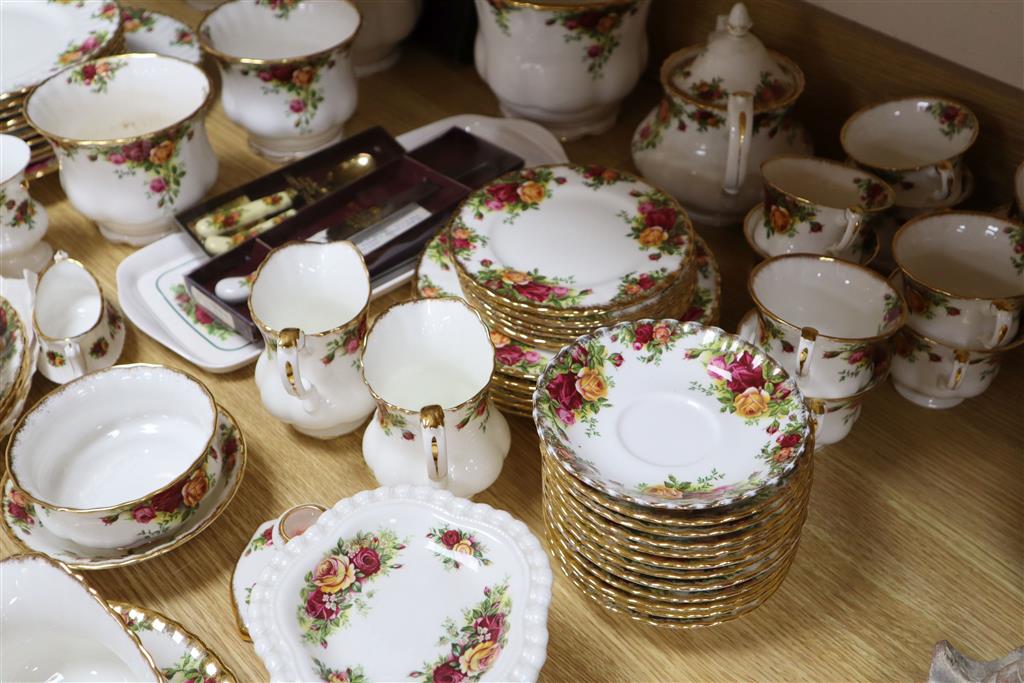 A Royal Albert Old Country Roses table ware